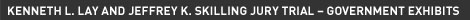 Kenneth L. Lay and Jeffrey K. Skilling Jury Trial – Government Exhibits  
